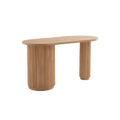 Table de bureau en bois avec finitions striées pour espace de travail - 150 x 60 x 75