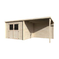 Abri de jardin en bois de pin pour rangement extérieur - 300 x 250 x 220