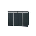 Abri de jardin en métal pour rangement extérieur - 200 x 120 x 180