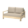 Canapé en bois avec coussins pour salon - 150 x 75 x 80