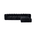 Canapé d'angle en tissu pour salon moderne - 250 x 100 x 85
